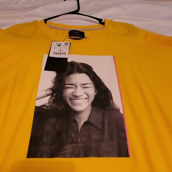 ZARA Men's Tee Shirt size large tall - Picture 2 of 6
